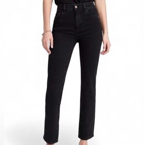 DL1961 Pati Straight High Rise Vintage 31” Nightshade Black Jeans Size 27 Denim
